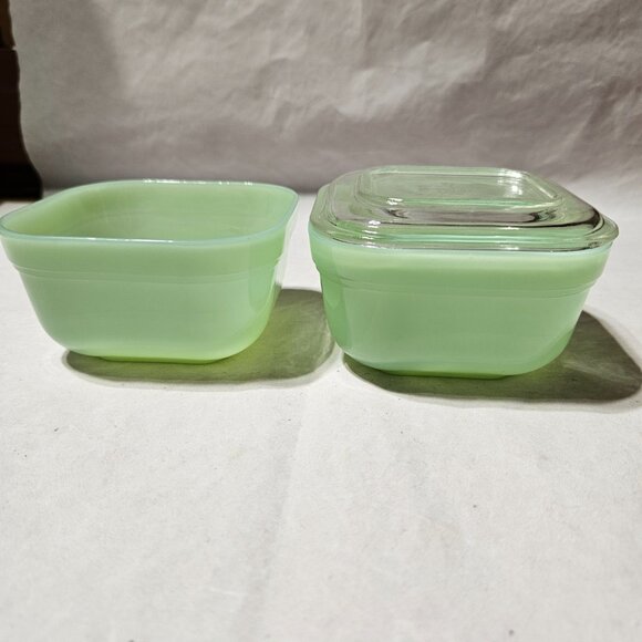 Fire King cookware vintage jade green set - Picture 2 of 12